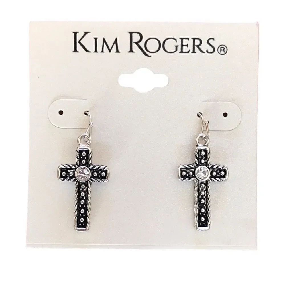 NEW Kim Rogers Cross Earrings
